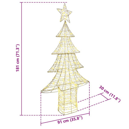 Kerstboom met 240 LED Warmwit 180 cm PET
