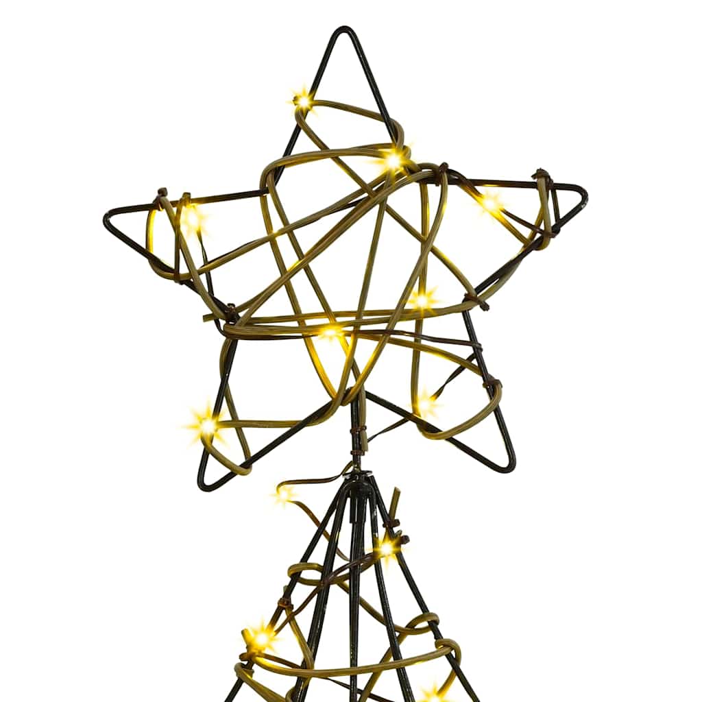 Kerstboom met 120 LED Warmwit 120 cm Rattan