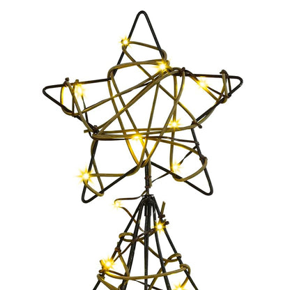 Kerstboom met 120 LED Warmwit 120 cm Rattan