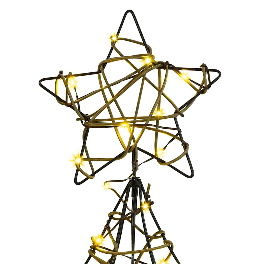 Kerstboom met 120 LED Warmwit 120 cm Rattan