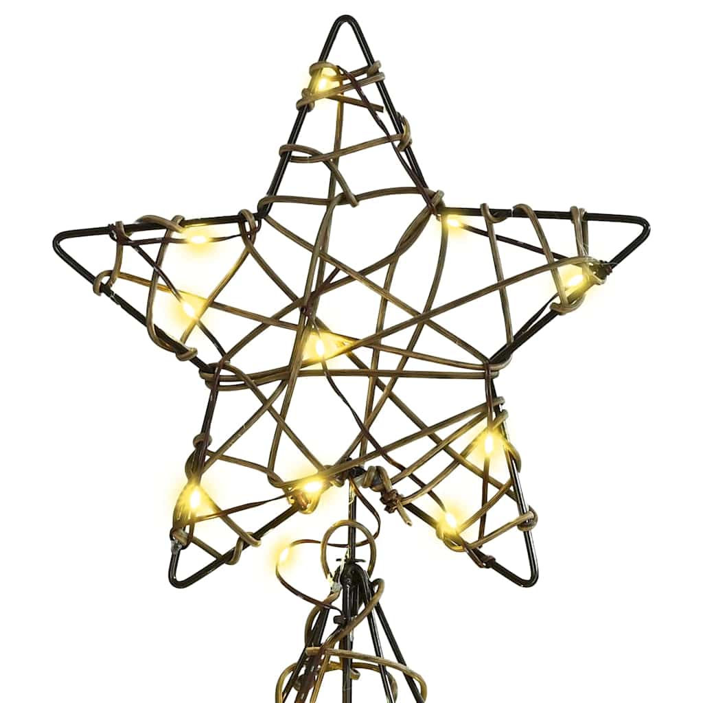 Kerstboom met 160 LED Warmwit 150 cm Rattan