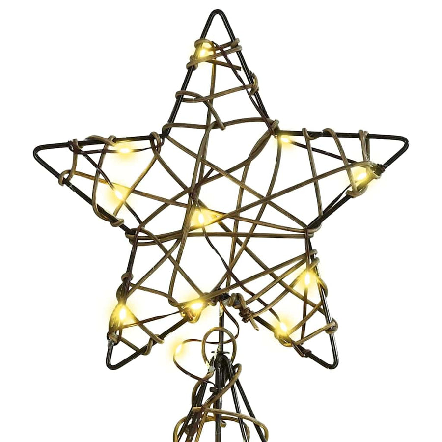 Kerstboom met 160 LED Warmwit 150 cm Rattan