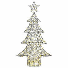 Kerstboom met 160 LED Warmwit 150 cm Rattan