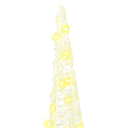 Kerstboom met 90 LED 3 pcs Warmwit 40 cm 60 cm 80 cm Acryl