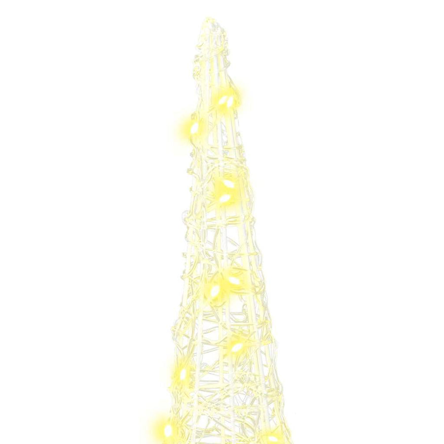 Kerstboom met 90 LED 3 pcs Warmwit 40 cm 60 cm 80 cm Acryl