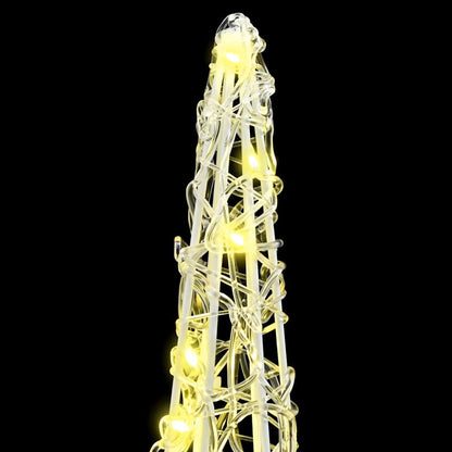 Kerstboom met 90 LED 3 pcs Warmwit 40 cm 60 cm 80 cm Acryl