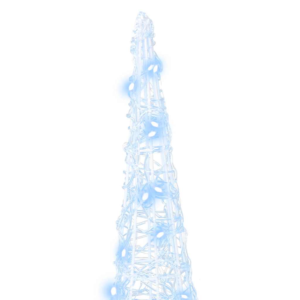 Kerstboom met 90 LED 3 pcs Koudwit 40 cm 60 cm 80 cm Acryl