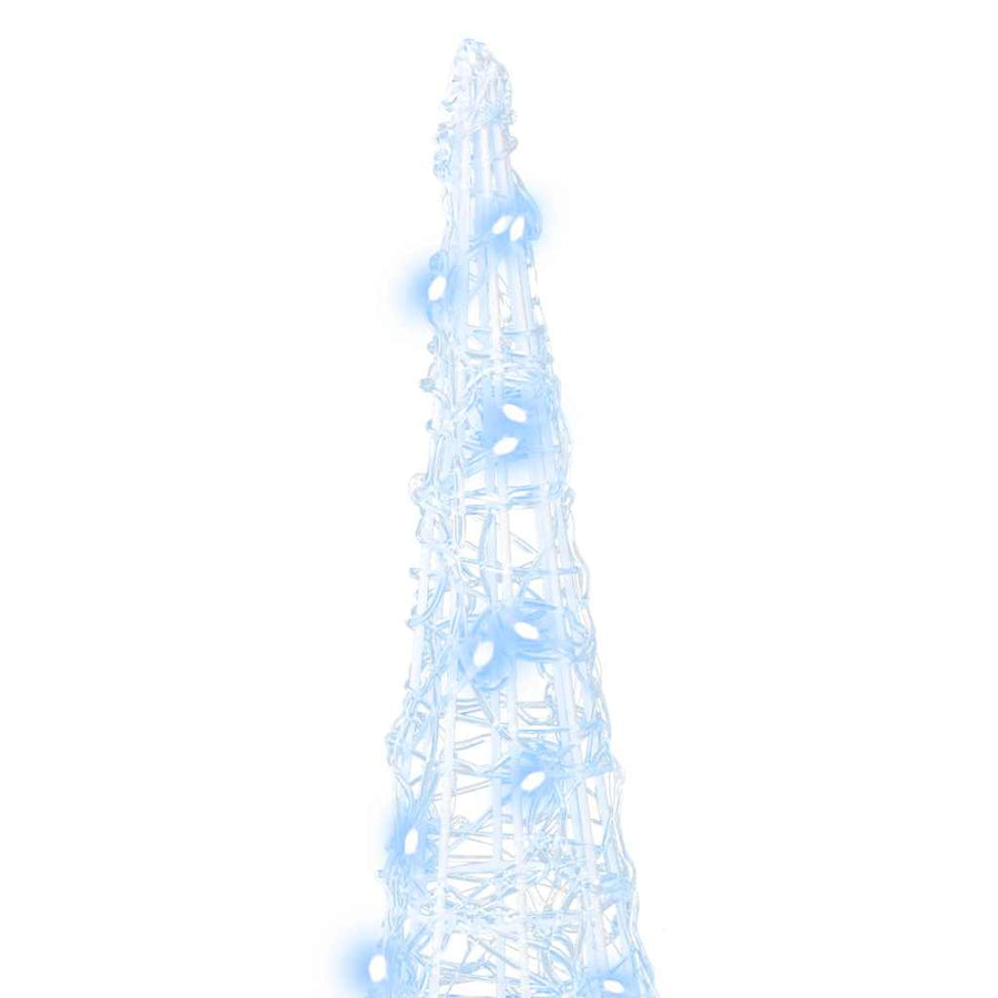 Kerstboom met 90 LED 3 pcs Koudwit 40 cm 60 cm 80 cm Acryl