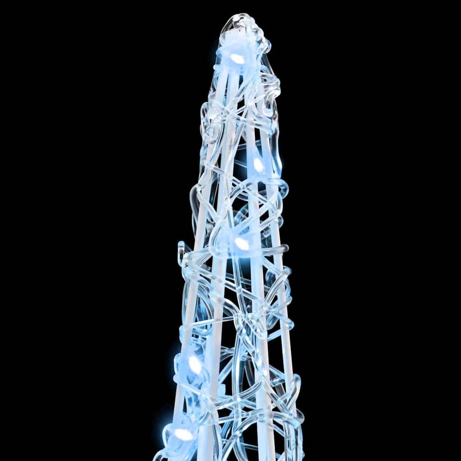 Kerstboom met 90 LED 3 pcs Koudwit 40 cm 60 cm 80 cm Acryl