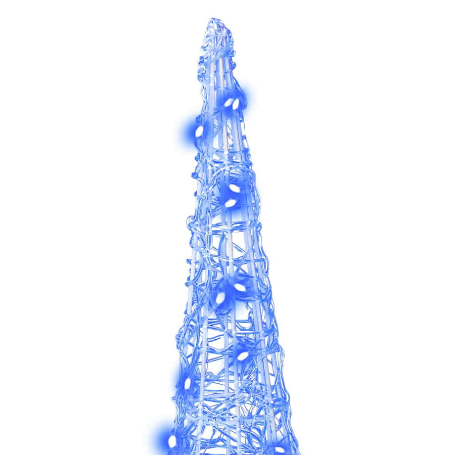 Kerstboom met 90 LED 3 pcs Blauw 40 cm 60 cm 80 cm Acryl