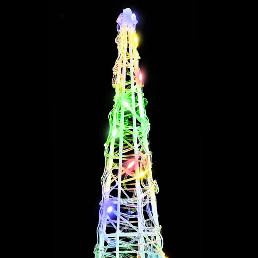 Kerstboom met 90 LED 3 pcs Multikleur 40 cm 60 cm 80 cm Acryl