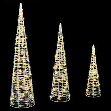 Kerstboom met 90 LED 3 pcs Warmwit 40 cm 60 cm 80 cm PET