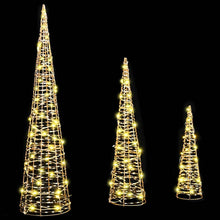 Kerstboom met 90 LED 3 pcs Warmwit 40 cm 60 cm 80 cm PET