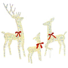 Reindeer Family with 300 LED 3 pcs Warm White 67 x 26 x 127 cm PET