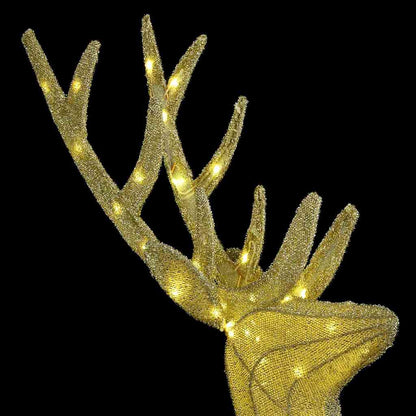 Rendierfamilie 3 pcs Warmwit 68 x 26 x 127 cm Stof