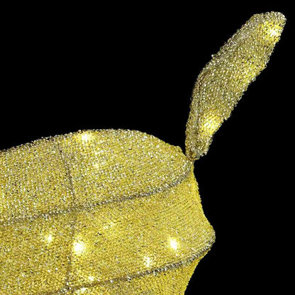 Rendierfamilie 3 pcs Warmwit 68 x 26 x 127 cm Stof