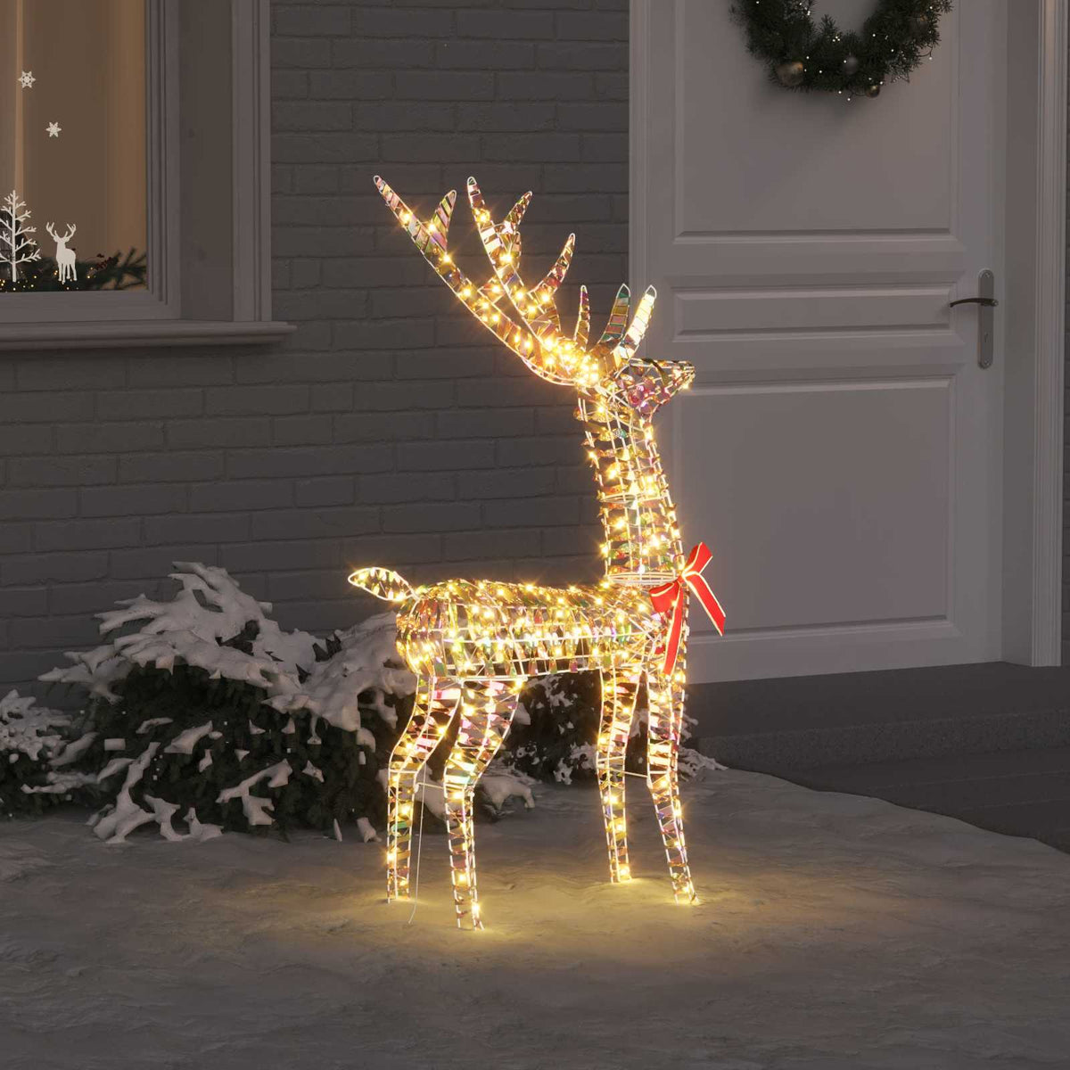 3D Rendier 140 LED's Warmwit 128 cm PET