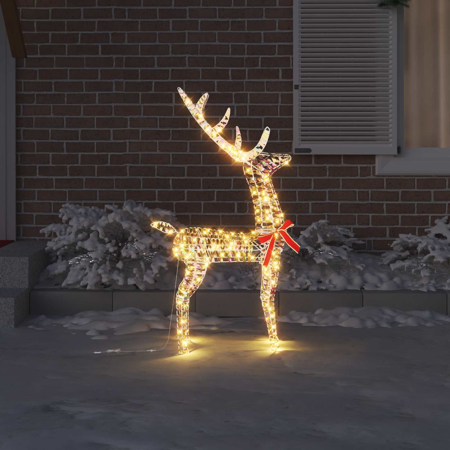 3D Rendier 140 LED's Warmwit 128 cm PET
