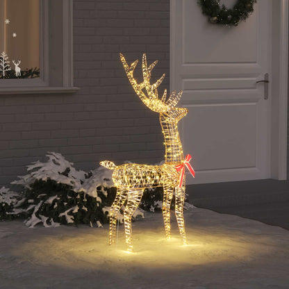3D Rendier 140 LED's Warmwit 128 cm PET
