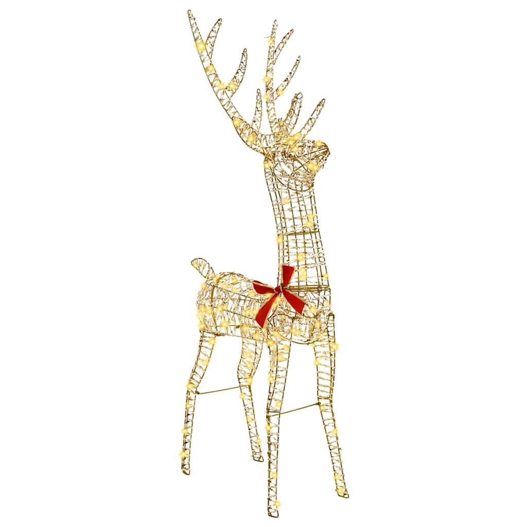3D Rendier 140 LED's Warmwit 128 cm PET