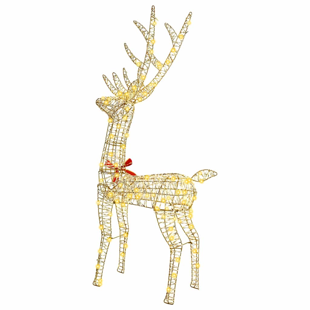 3D Rendier 140 LED's Warmwit 128 cm PET