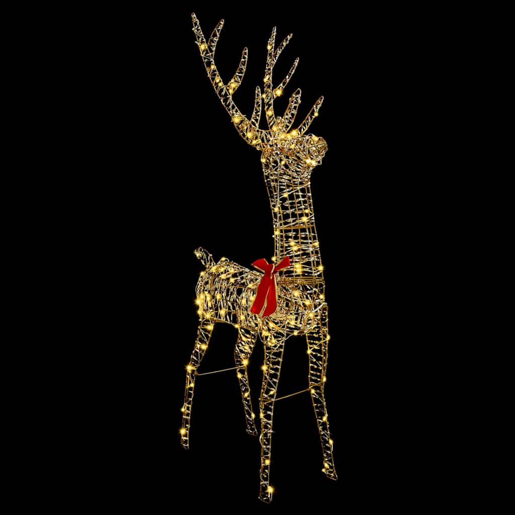 3D Rendier 140 LED's Warmwit 128 cm PET