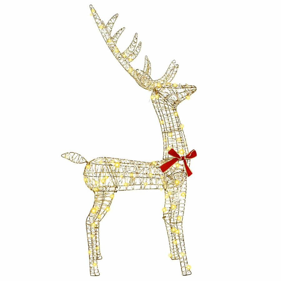 3D Rendier 140 LED's Warmwit 128 cm PET