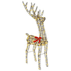 3D Reindeer with 140 LED Warm White 70 x 41 x 128 cm Rattan