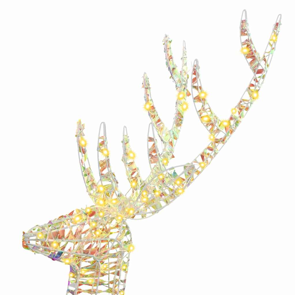 3D Rendier 250 LED's Warmwit 96 x 40 x 180 cm PET