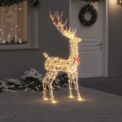 3D Rendier 250 LED's Warmwit 96 x 40 x 180 cm PET