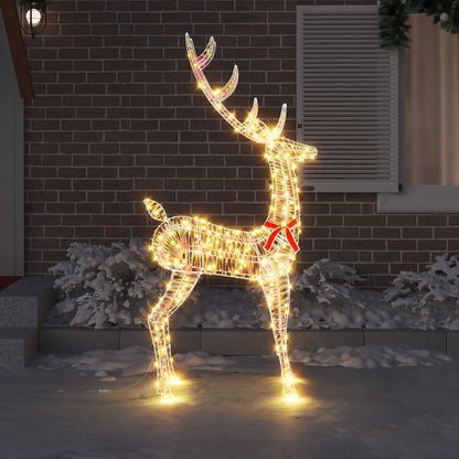 3D Rendier 250 LED's Warmwit 96 x 40 x 180 cm PET