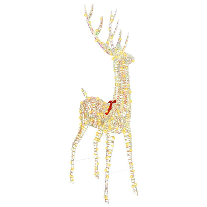 3D Rendier 250 LED's Warmwit 96 x 40 x 180 cm PET
