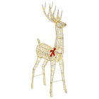 3D Rendier decoratie 91x32x180 cm warmwit