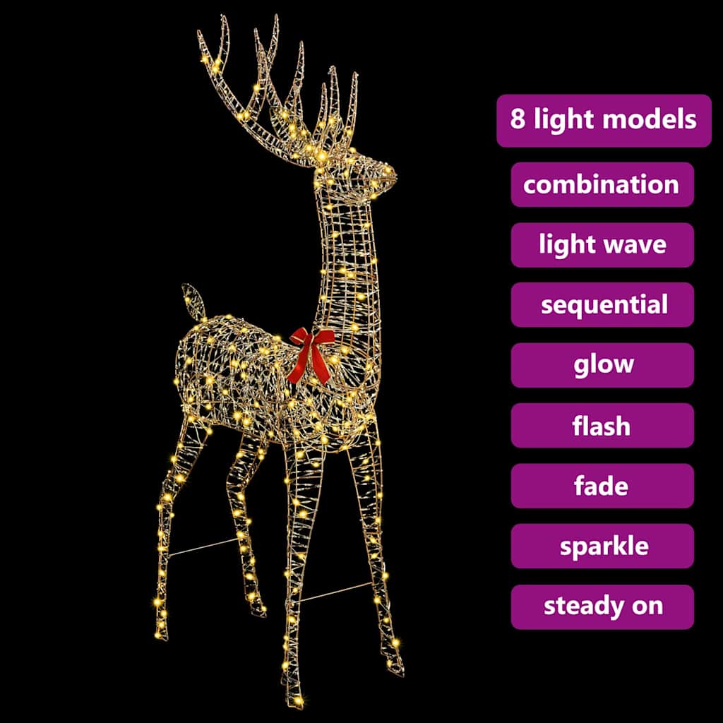 3D Rendier Warmwit 180 cm PET