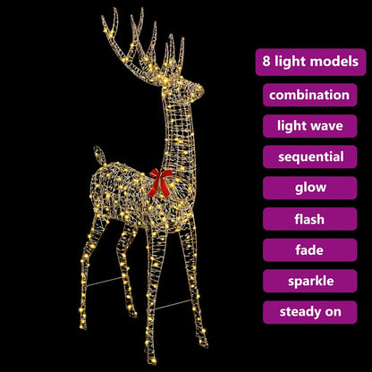 3D Rendier Warmwit 180 cm PET