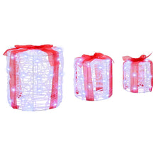 Decoratie voor Geschenkdoos 3 pcs Koudwit 20 x 20 x 21 cm Acryl