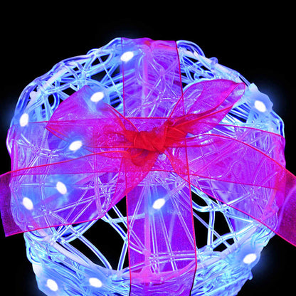 Decoratie voor Geschenkdoos 3 pcs Blauw 20 x 20 x 21 cm Acryl