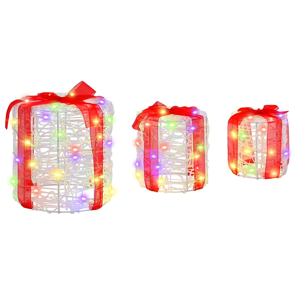 Decoratie voor Geschenkdoos 3 pcs kleurrijk 20 x 20 x 21 cm