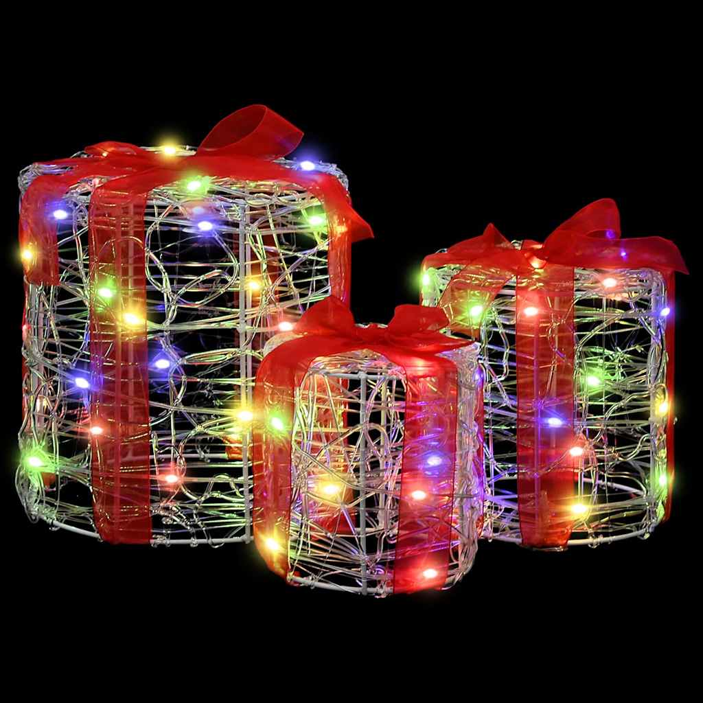 Decoratie voor Geschenkdoos 3 pcs kleurrijk 20 x 20 x 21 cm