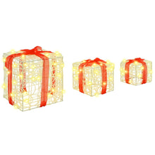 Cadeau Doos met 60 LED 3 pcs Warmwit 20 x 20 x 20 cm Acryl