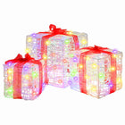 Cadeaudoos 60 LED 20x20x20 cm acryl multikleur