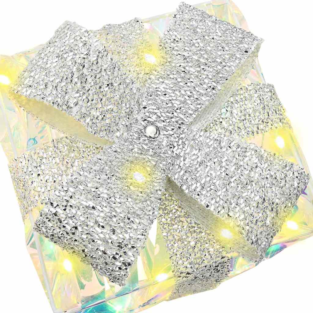 Cadeau Doos met 60 LED 3 pcs Warmwit 20 x 20 x 20 cm PET