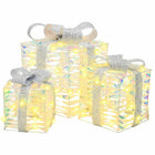 Gift Box with 60 LED 3 pcs Warm White 20 x 20 x 20 cm PET
