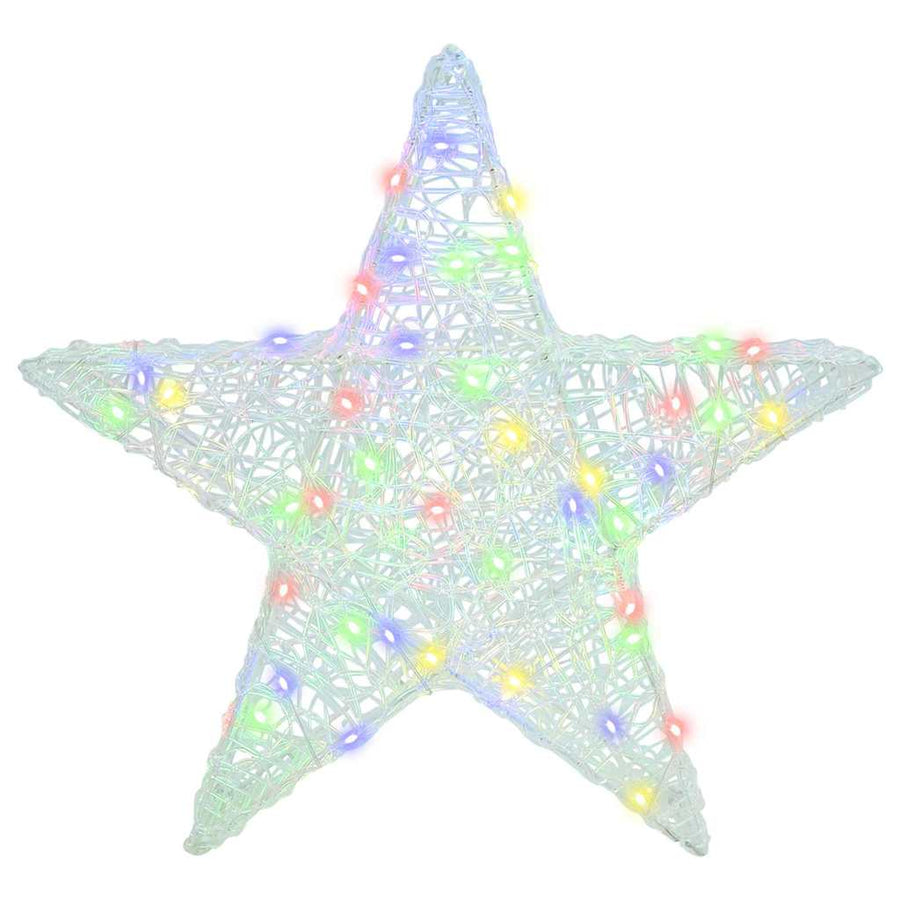3D Ster met 50 LED Multikleur 55 x 53,5 x 10 cm Acryl