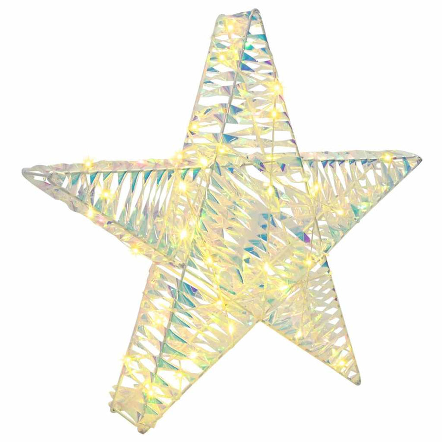 3D Ster met 50 LED Warmwit 55 x 52.5 x 9 cm PET