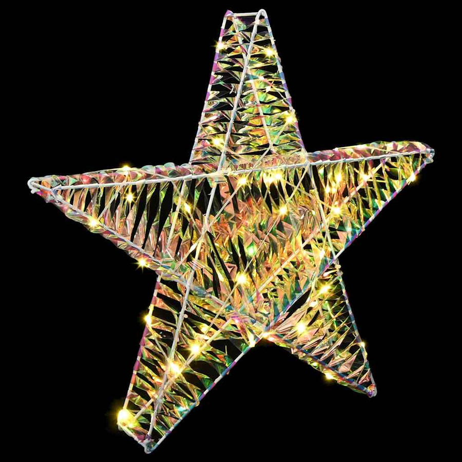 3D Ster met 50 LED Warmwit 55 x 52.5 x 9 cm PET