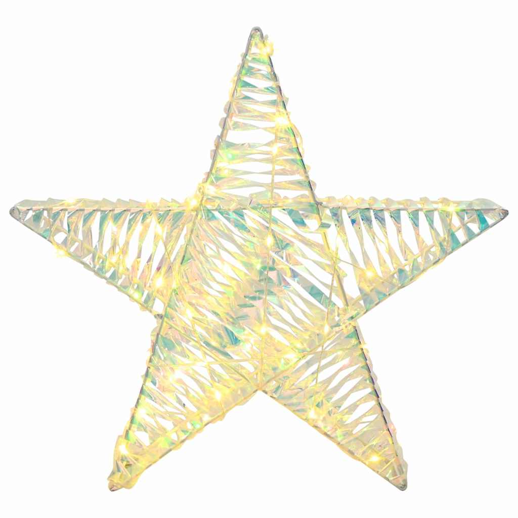 3D Ster met 50 LED Warmwit 55 x 52.5 x 9 cm PET