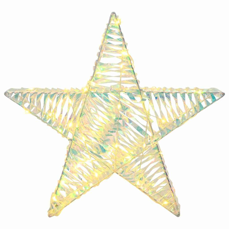 3D Ster met 50 LED Warmwit 55 x 52.5 x 9 cm PET