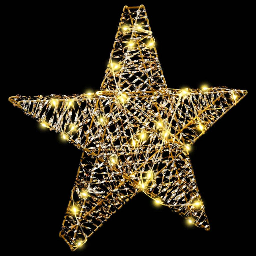 3D Ster met 50 LED Warmwit 55 x 52.5 x 9 cm PET