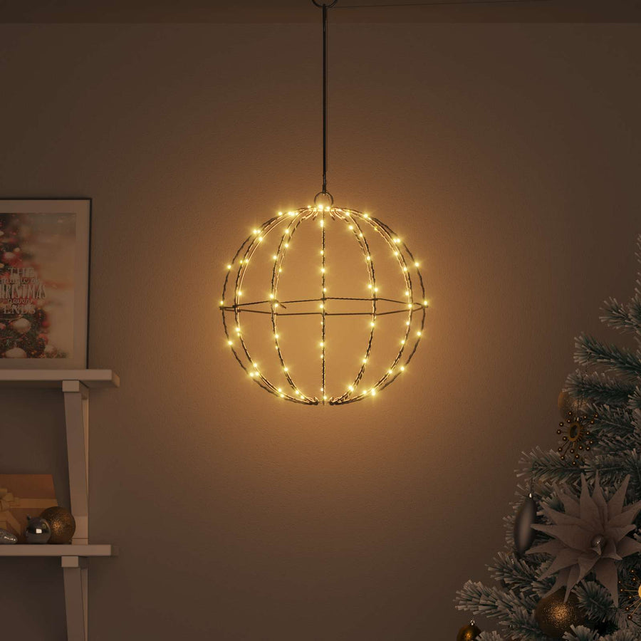 Bal Warmwit 30 x 30 x 32 cm Metaal 96 LED's